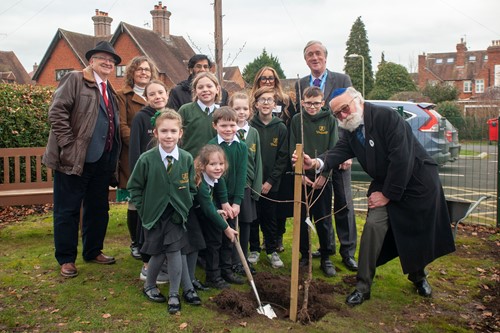 Planting a Cherry Tree to mark Holocaust Memorial Day